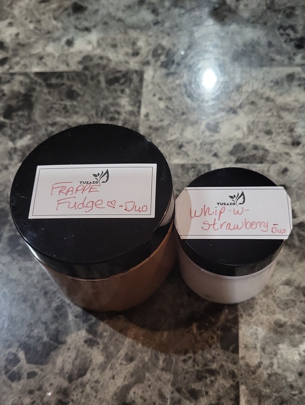 Homemade Slime - Frappe Fudge Duo Whip With Strawberry
